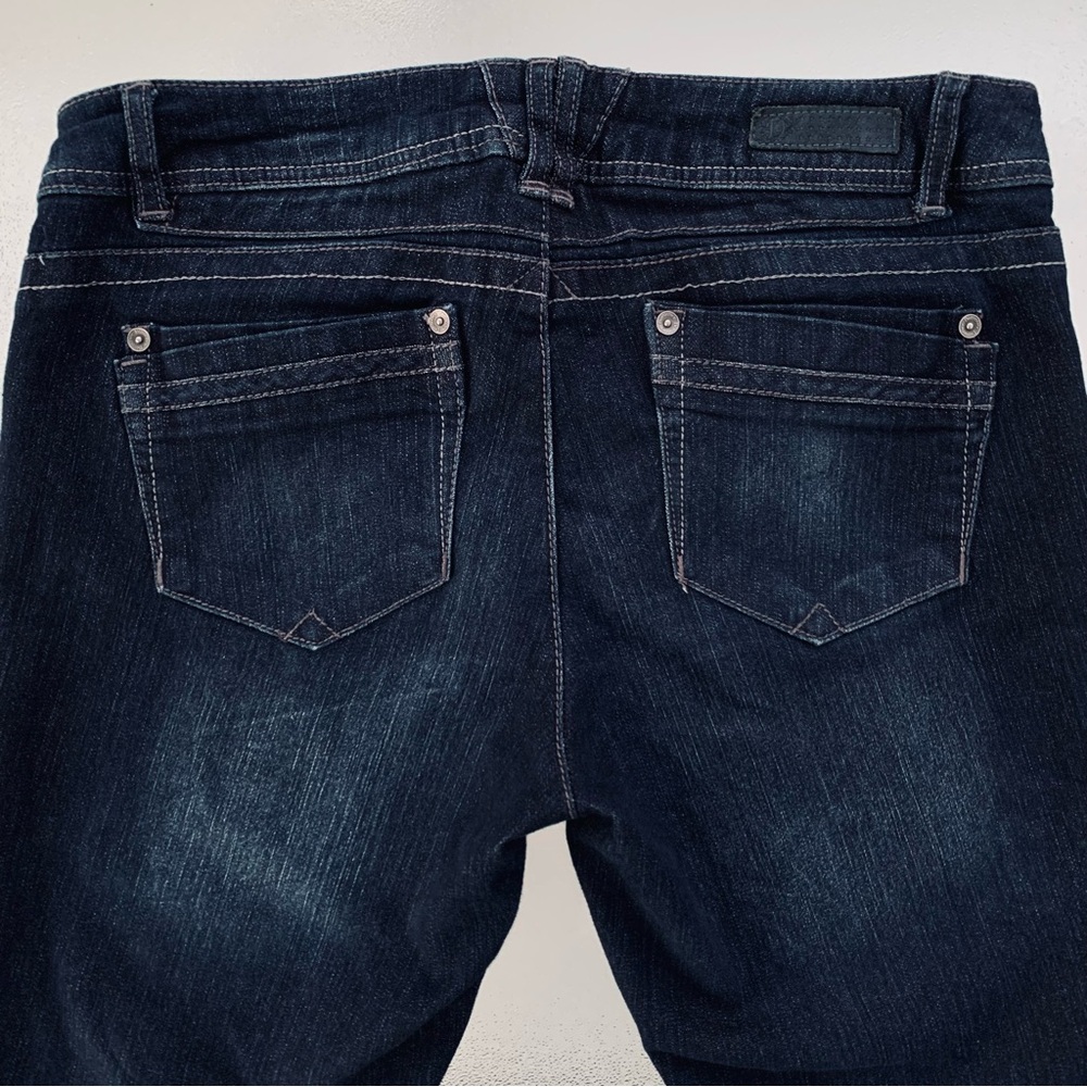 Democracy Justice Jegging Mid-Rise Stretch Skinny Indigo Blue Jeans ~ Women’s 12 - Picture 4 of 9